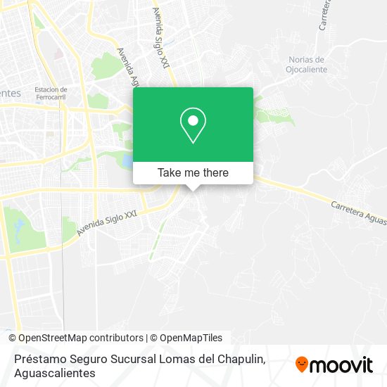 Mapa de Préstamo Seguro Sucursal Lomas del Chapulin