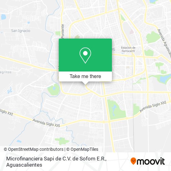 Mapa de Microfinanciera Sapi de C.V. de Sofom E.R.