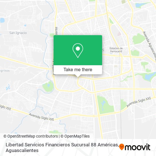 Libertad Servicios Financieros Sucursal 88 Américas map