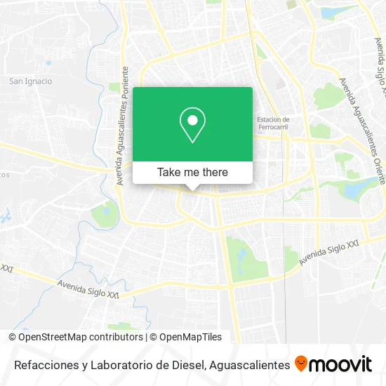 Refacciones y Laboratorio de Diesel map