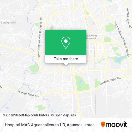 Mapa de Hospital MAC Aguascalientes-UR