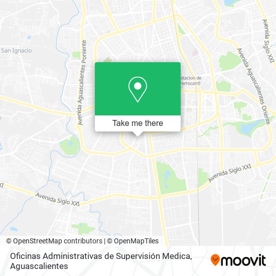 Oficinas Administrativas de Supervisión Medica map