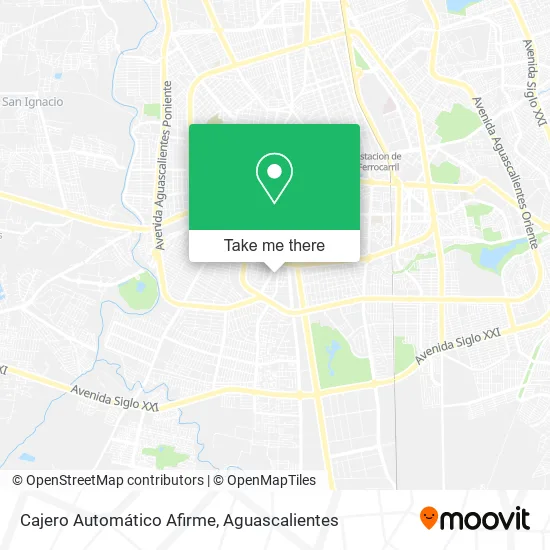 Mapa de Cajero Automático Afirme