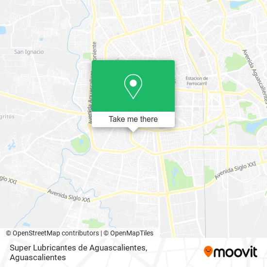 Super Lubricantes de Aguascalientes map