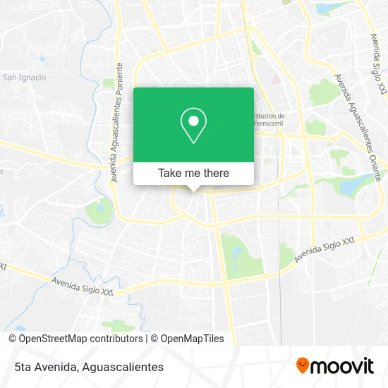 5ta Avenida map