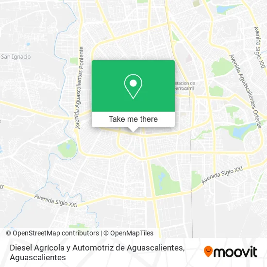 Diesel Agrícola y Automotriz de Aguascalientes map