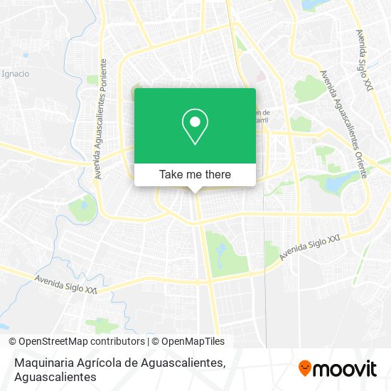 Maquinaria Agrícola de Aguascalientes map