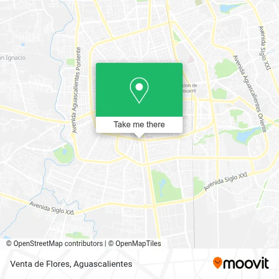 Venta de Flores map