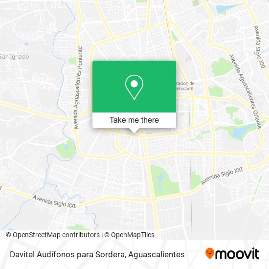 Mapa de Davitel Audífonos para Sordera