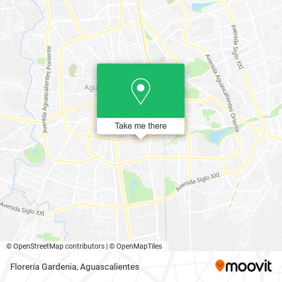 Mapa de Florería Gardenia