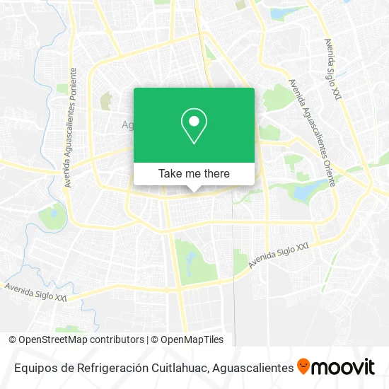Equipos de Refrigeración Cuitlahuac map