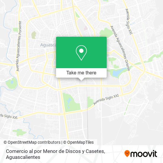 Comercio al por Menor de Discos y Casetes map
