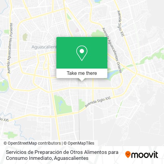 Mapa de Servicios de Preparación de Otros Alimentos para Consumo Inmediato