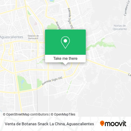 Venta de Botanas Snack La China map