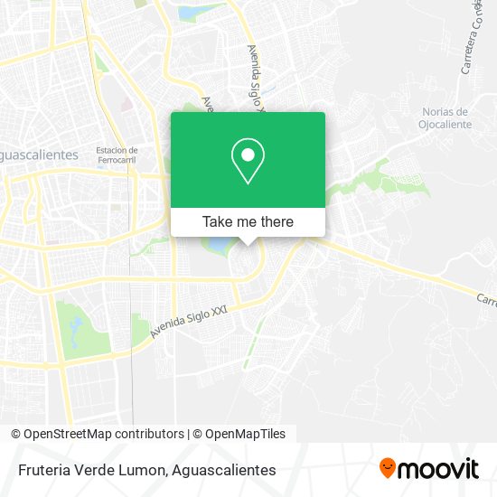 Mapa de Fruteria Verde Lumon