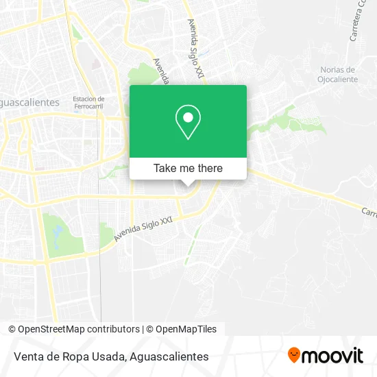 Venta de Ropa Usada map