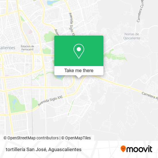 Mapa de tortillería San José