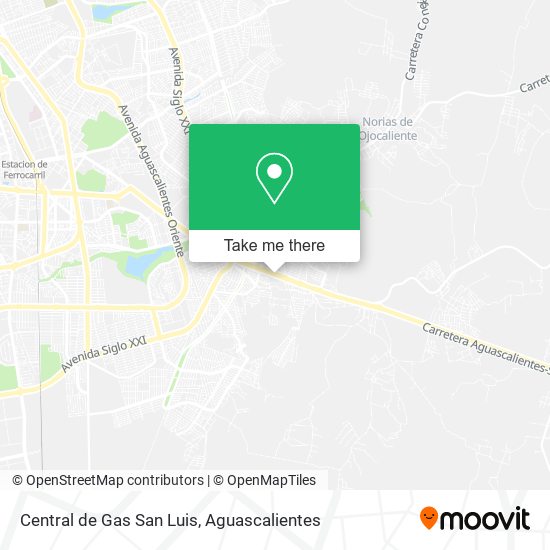 Mapa de Central de Gas San Luis