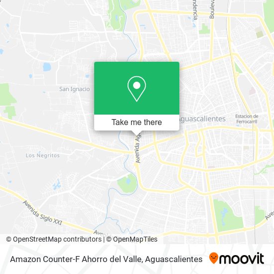 Mapa de Amazon Counter-F Ahorro del Valle