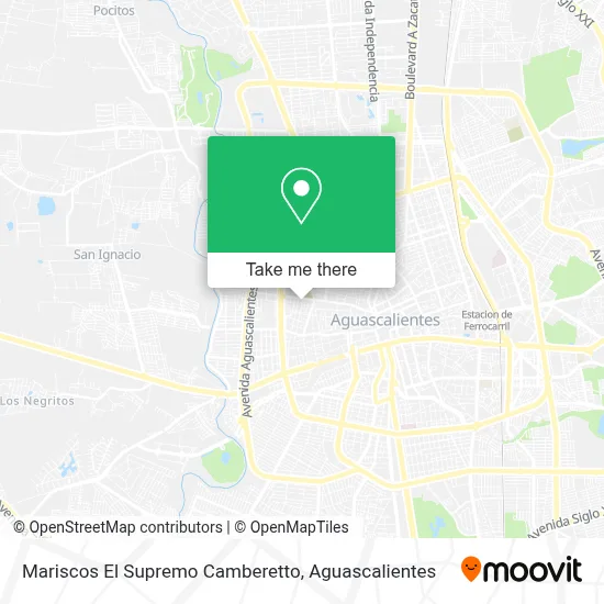 Mariscos El Supremo Camberetto map