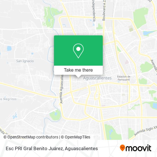 Mapa de Esc PRI Gral Benito Juárez