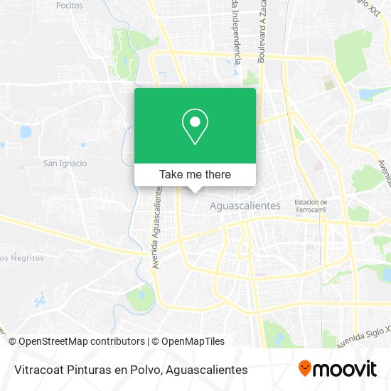 Mapa de Vitracoat Pinturas en Polvo