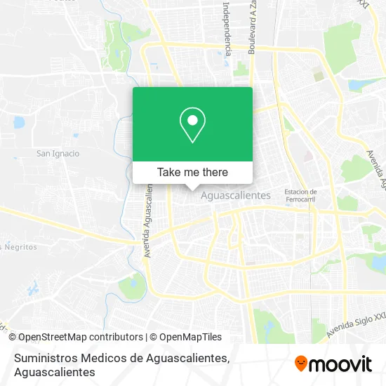Suministros Medicos de Aguascalientes map