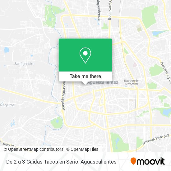 De 2 a 3 Caidas Tacos en Serio map