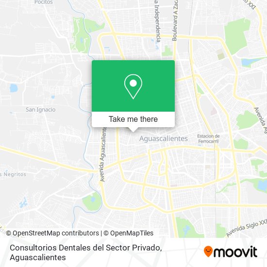 Consultorios Dentales del Sector Privado map