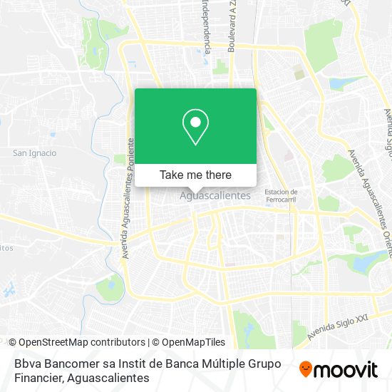 Bbva Bancomer sa Instit de Banca Múltiple Grupo Financier map