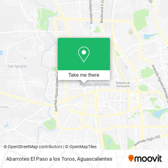 Mapa de Abarrotes El Paso a los Toros