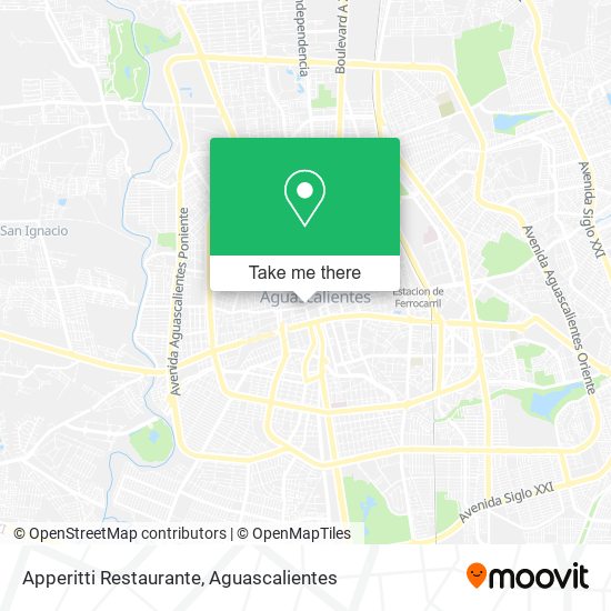 Mapa de Apperitti Restaurante