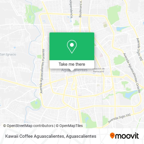 Kawaii Coffee Aguascalientes map