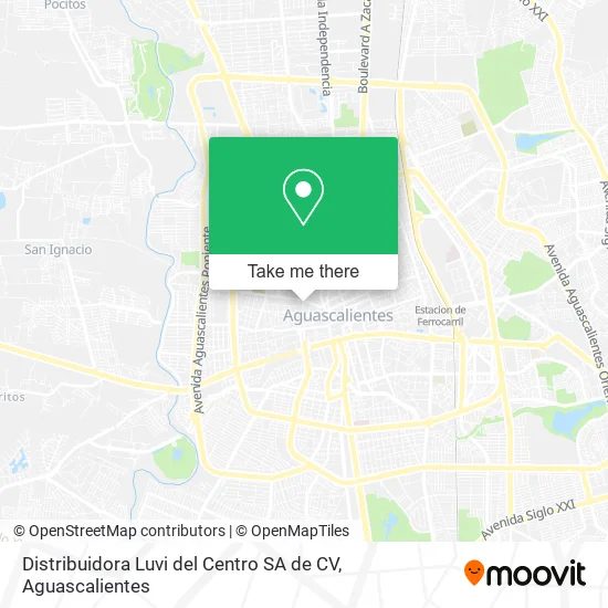 Distribuidora Luvi del Centro SA de CV map