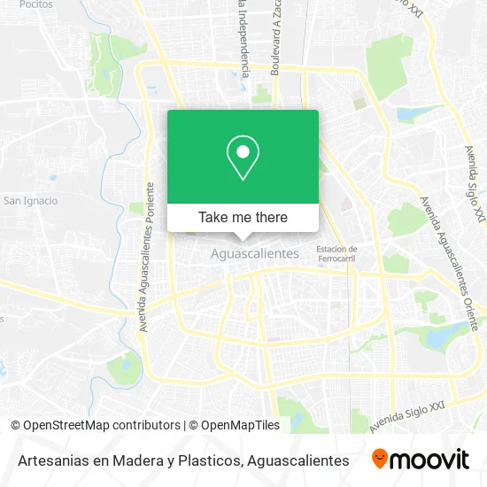 Artesanias en Madera y Plasticos map