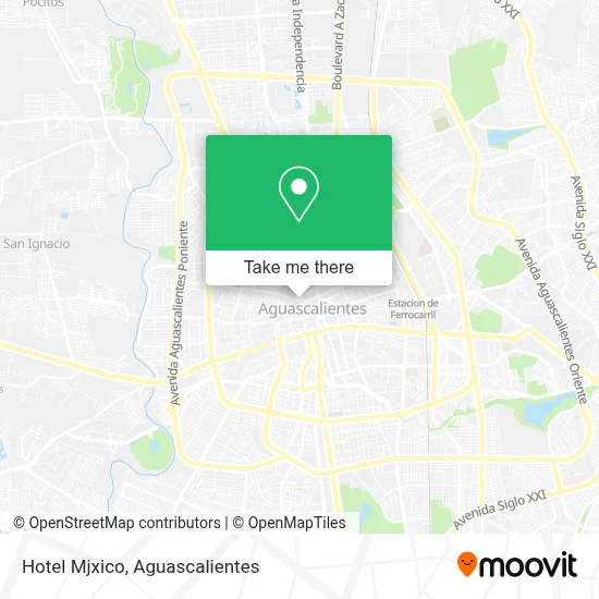 Hotel Mjxico map