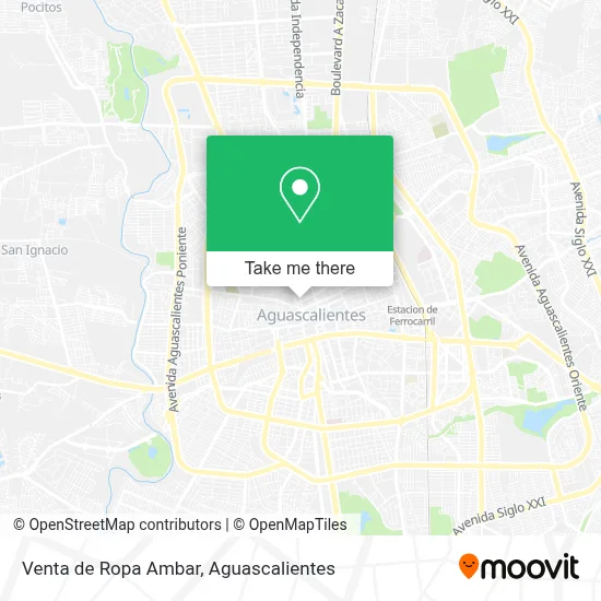 Venta de Ropa Ambar map