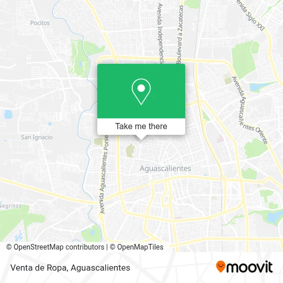 Venta de Ropa map