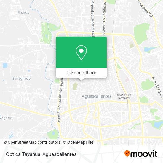 Óptica Tayahua map