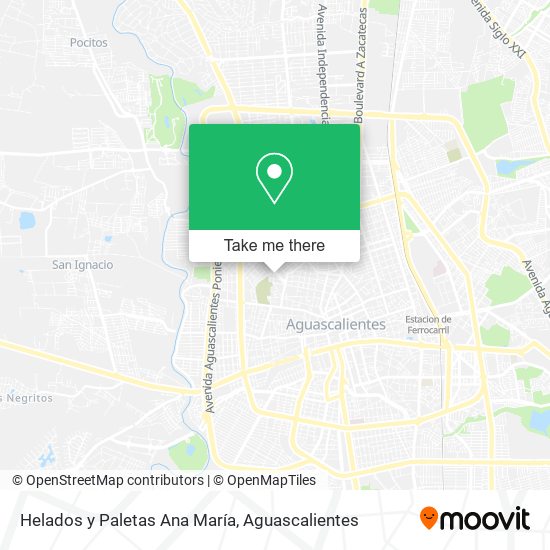Mapa de Helados y Paletas Ana María
