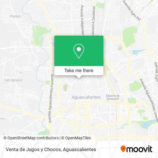 Venta de Jugos y Chocos map