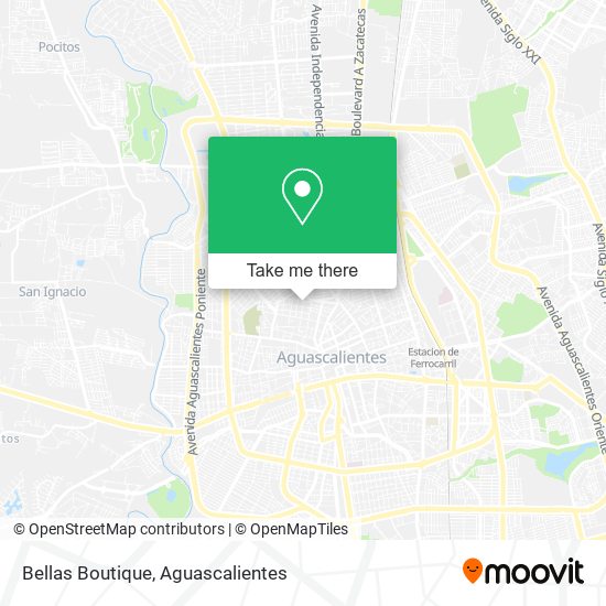 Bellas Boutique map