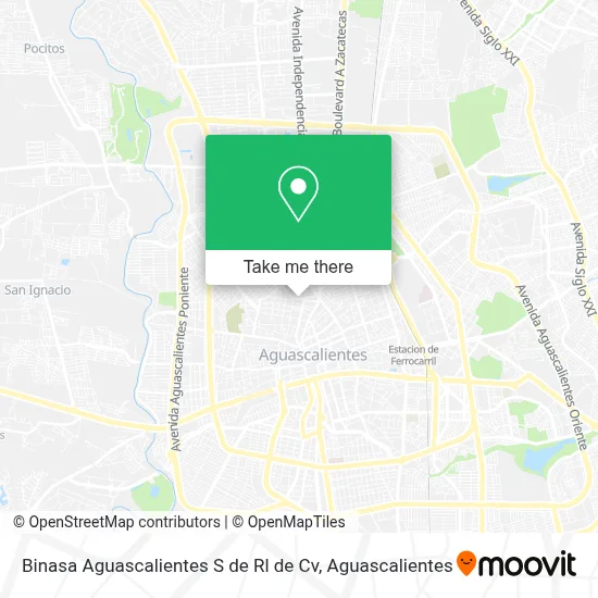 Binasa Aguascalientes S de Rl de Cv map