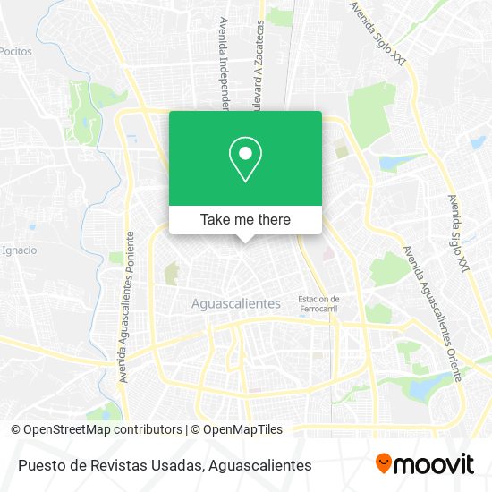 Puesto de Revistas Usadas map