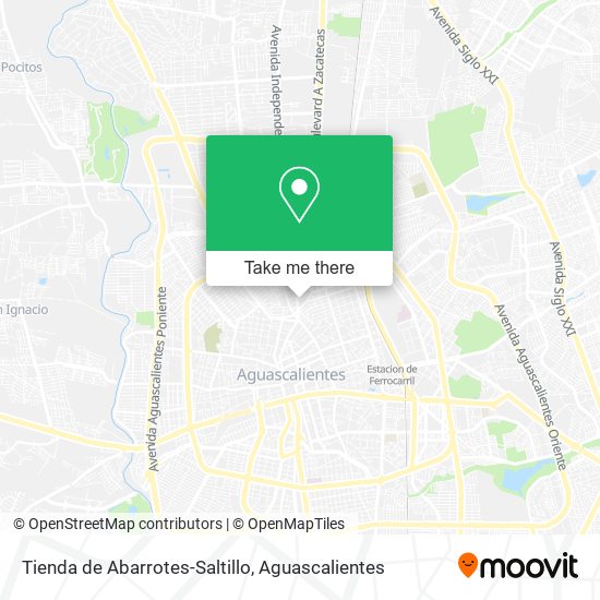 Mapa de Tienda de Abarrotes-Saltillo