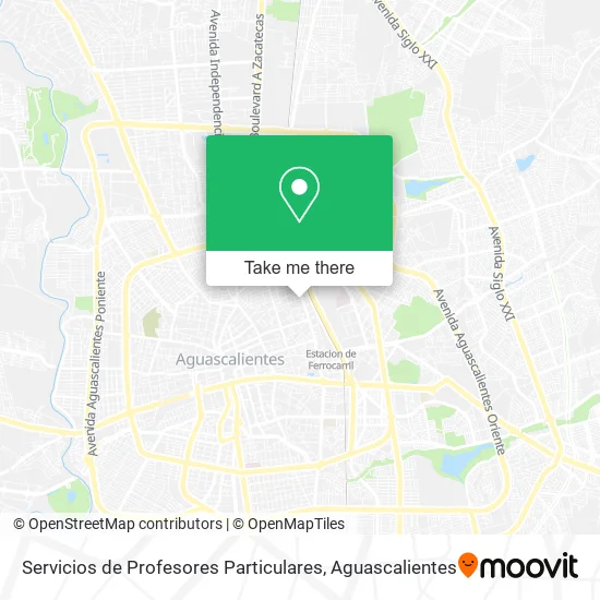 Servicios de Profesores Particulares map