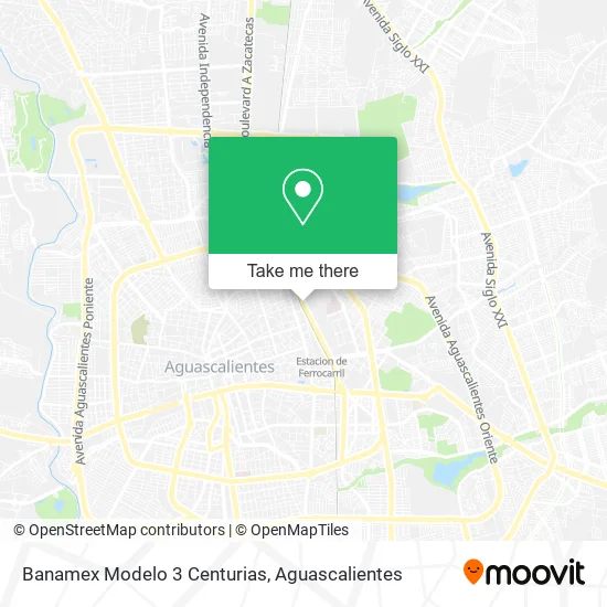 Banamex Modelo 3 Centurias map