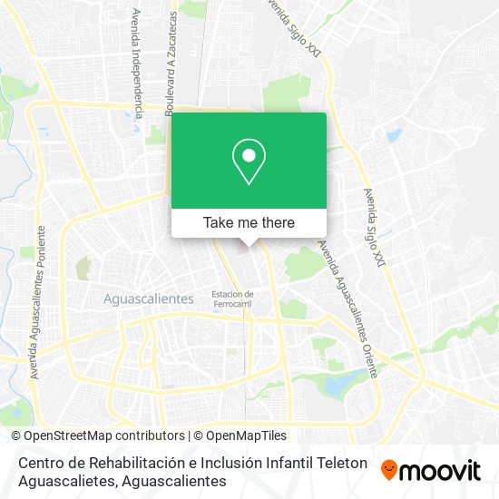 Centro de Rehabilitación e Inclusión Infantil Teleton Aguascalietes map