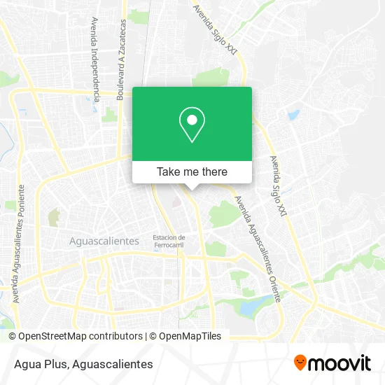 Agua Plus map