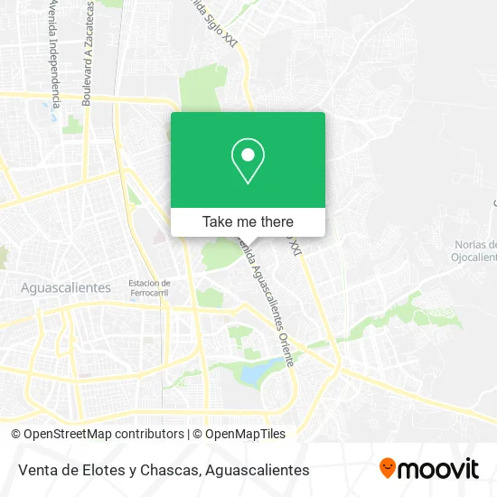 Venta de Elotes y Chascas map